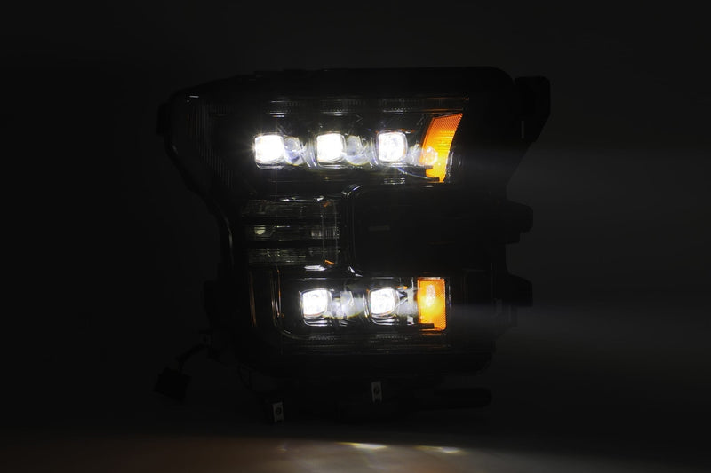 2017-2020 Ford Raptor AlphaRex NOVA-Series LED Projector Headlights Pair - Black