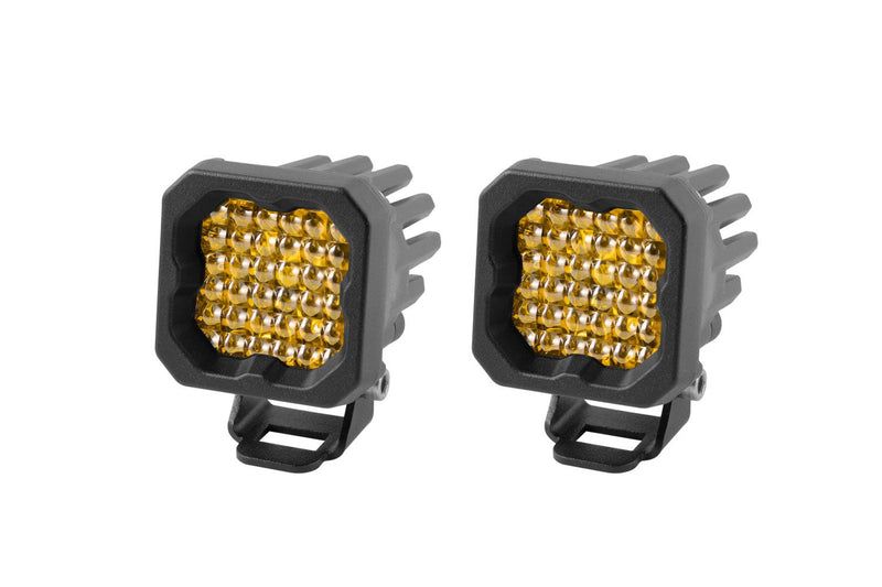 Diode Dynamics Stage Series C1 Yellow Pro Standard LED Pod (pair)