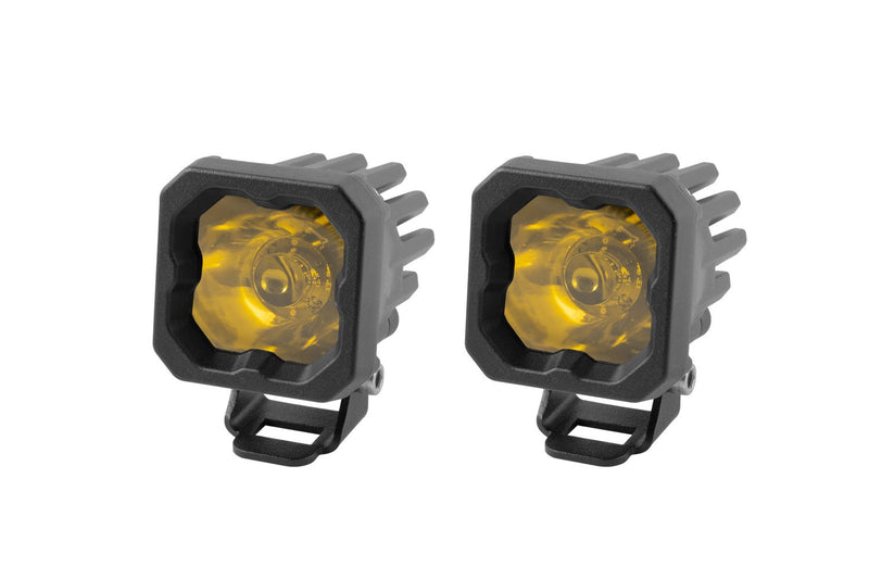 Diode Dynamics Stage Series C1 Yellow Sport Standard LED Pod (pair)