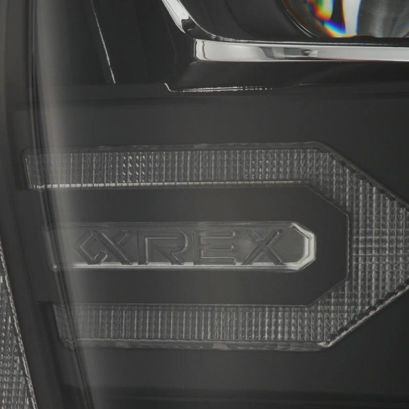 AlphaRex 21-22 Ford F150 LUXX-Series LED Projector Headlights Black