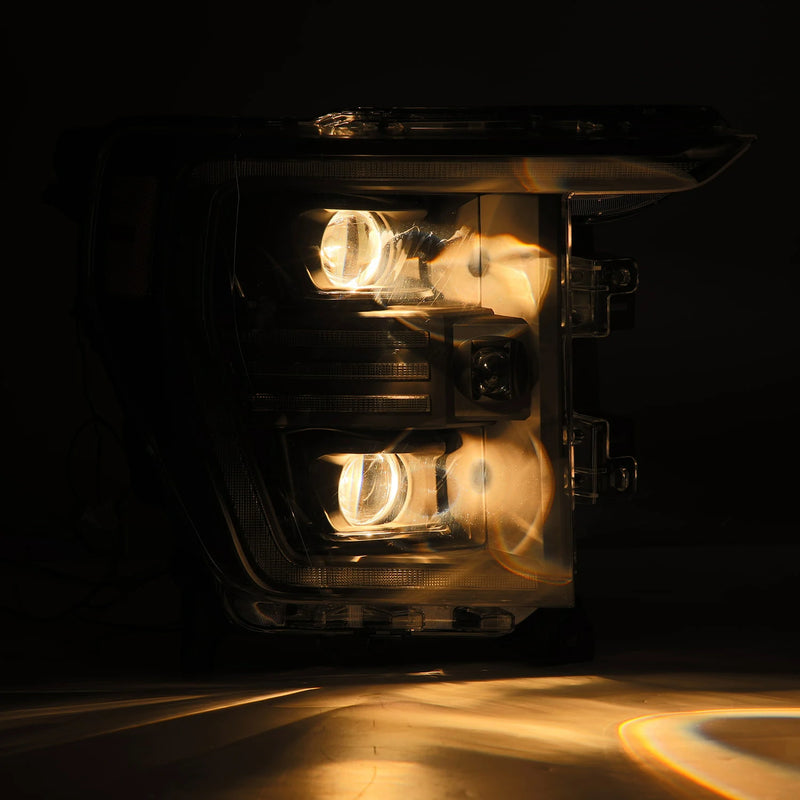 AlphaRex 21-22 Ford F150 PRO-Series Projector Headlights Black