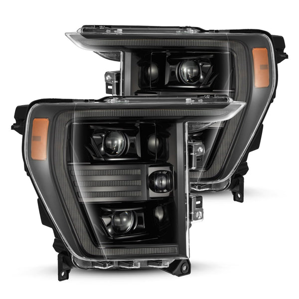 AlphaRex 21-22 Ford F150 PRO-Series Projector Headlights Alpha-Black