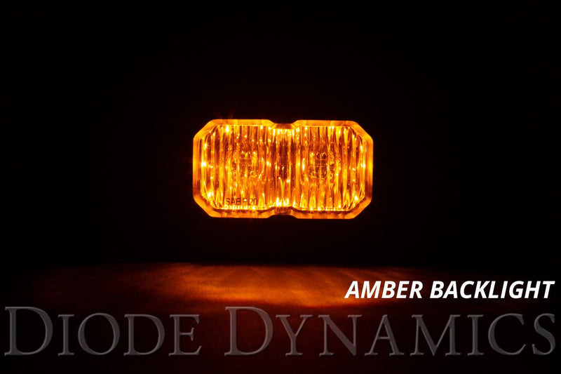 Diode Dynamics Stage Series C2 Flush Mount LED Lights, Amber SPORT