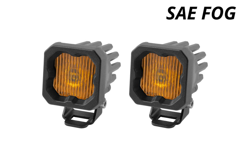 Diode Dynamics Stage Series C1 Yellow SAE Fog Standard LED Pod (pair)